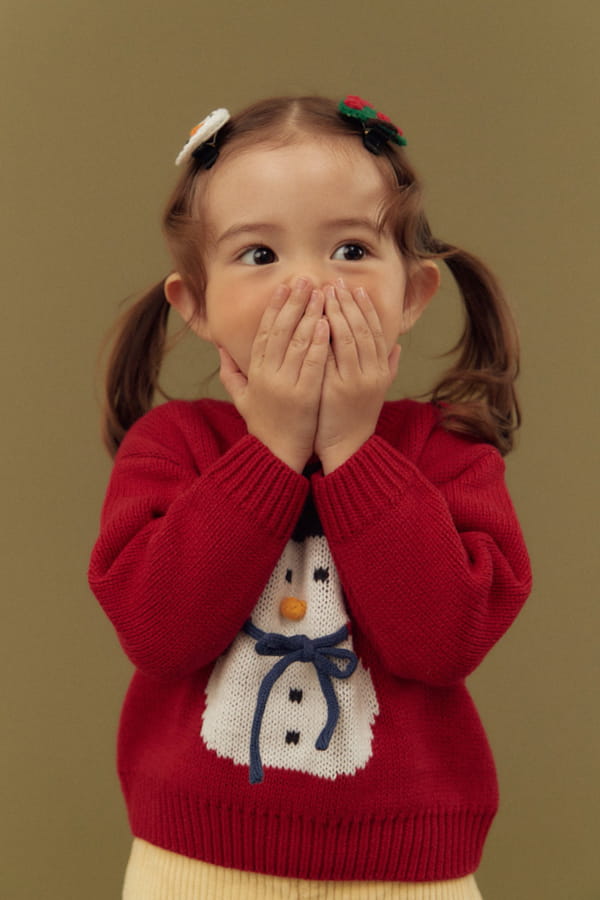 DALKOMHAI - Korean Children Fashion - #Kfashion4kids - Snowman Knit Tee - 7