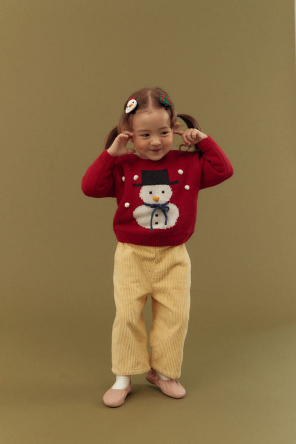 DALKOMHAI - Korean Children Fashion - #Kfashion4kids - Snowman Knit Tee - 8