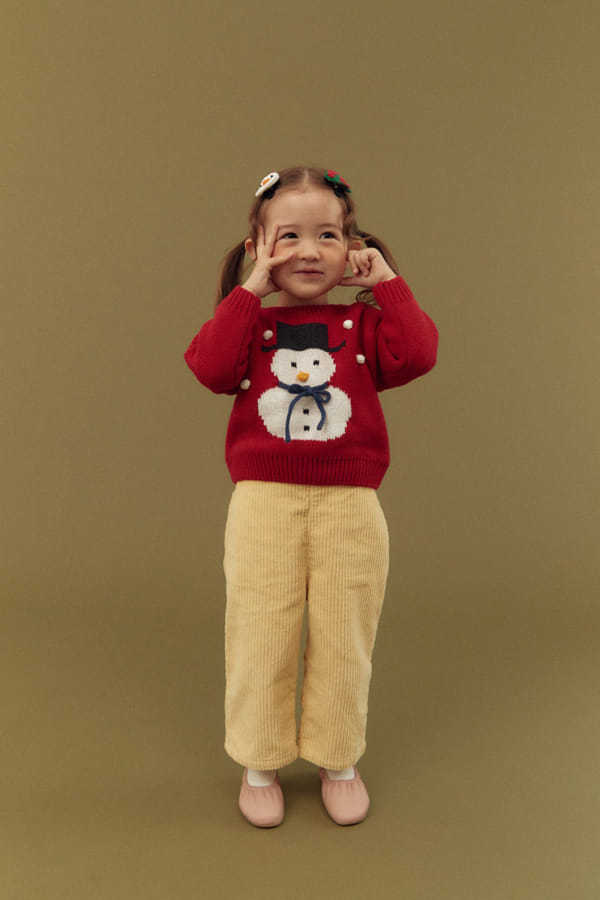 DALKOMHAI - Korean Children Fashion - #Kfashion4kids - Snowman Knit Tee - 9