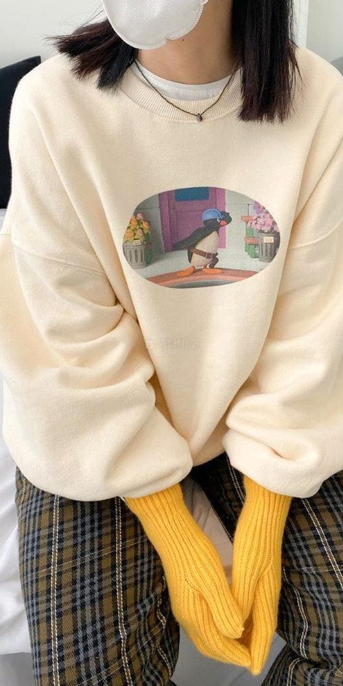 DAN - Korean Children Fashion - #Kfashion4kids - Flower Fleece Sweatshirt