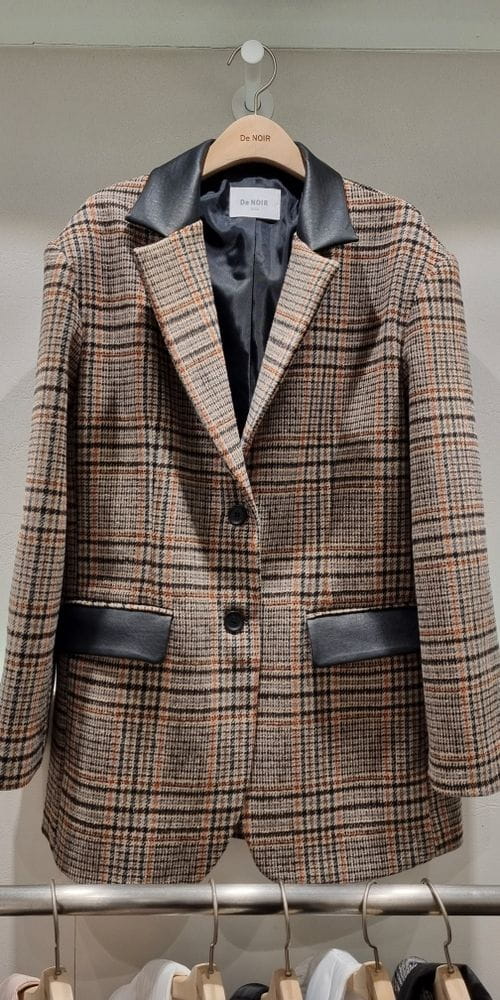 DE NOIR - Korean Children Fashion - #Kfashion4kids - Check Half Jacket