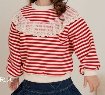 E.RU - Korean Children Fashion - #Kfashion4kids - Sripes Cape Tee