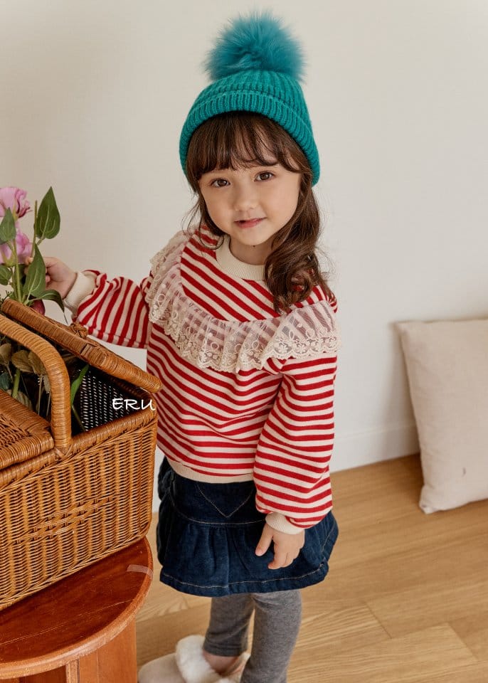 E.RU - Korean Children Fashion - #Kfashion4kids - Sripes Cape Tee - 10
