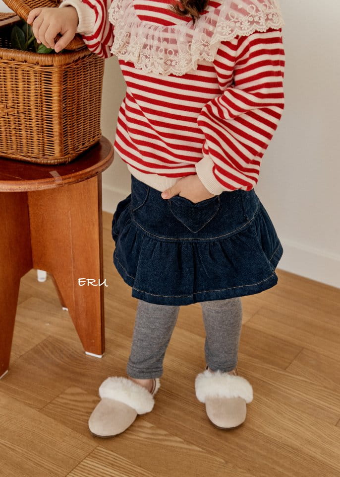 E.RU - Korean Children Fashion - #Kfashion4kids - Sripes Cape Tee - 12