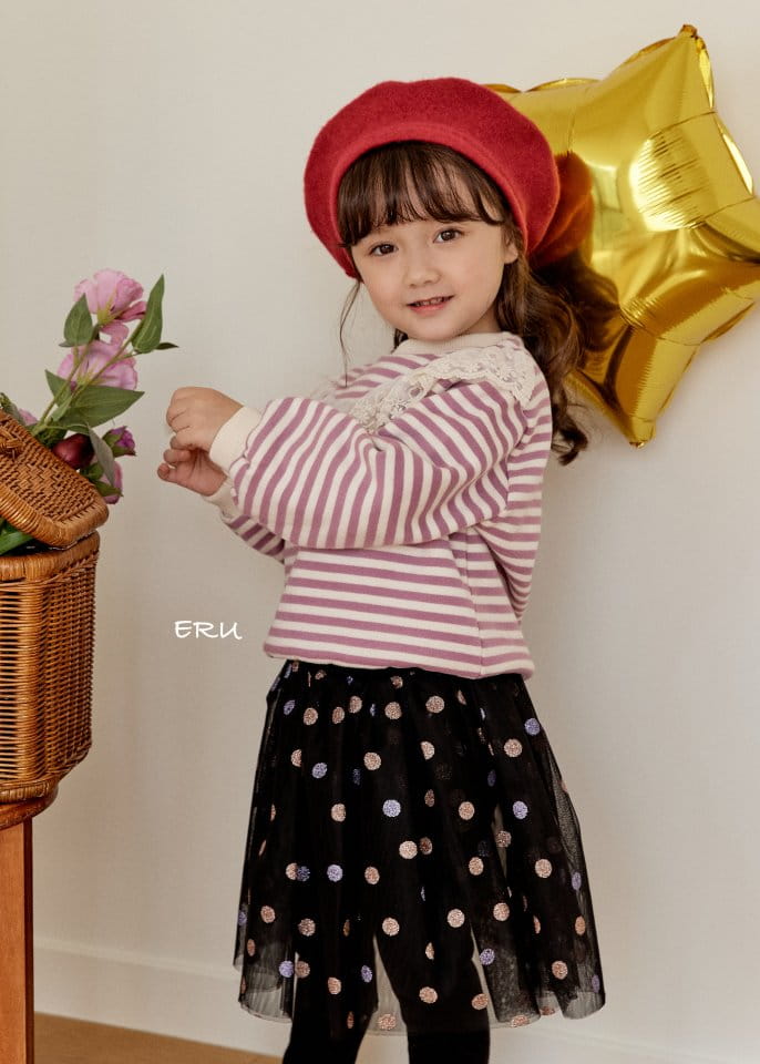 E.RU - Korean Children Fashion - #Kfashion4kids - Sripes Cape Tee - 5