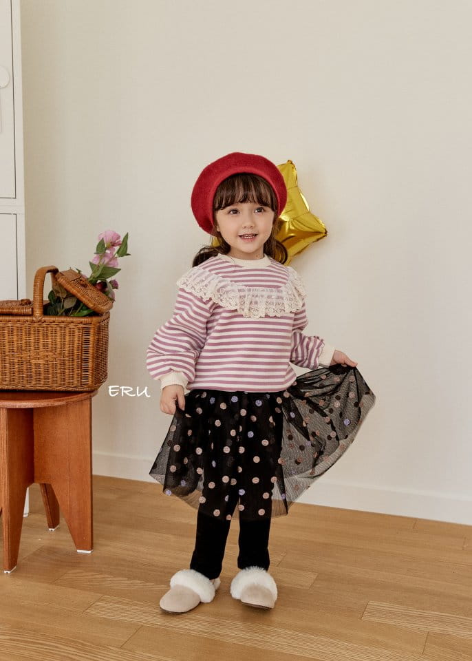 E.RU - Korean Children Fashion - #Kfashion4kids - Sripes Cape Tee - 7