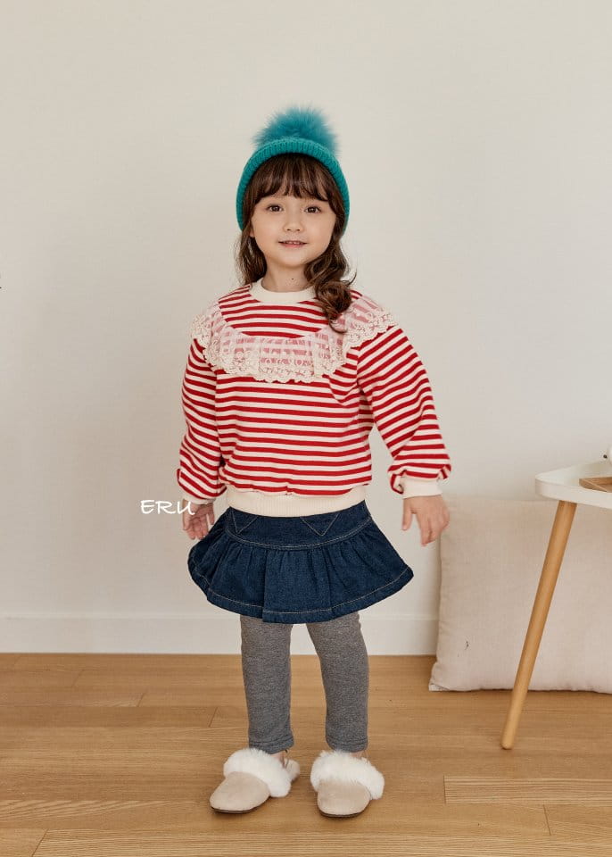 E.RU - Korean Children Fashion - #Kfashion4kids - Sripes Cape Tee - 8