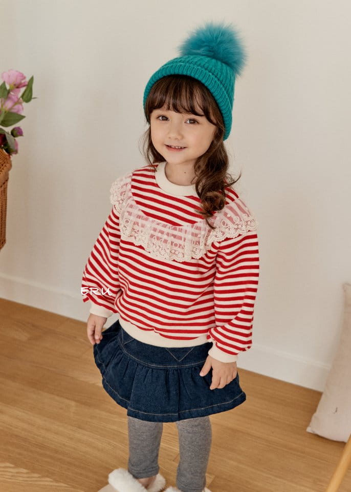 E.RU - Korean Children Fashion - #Kfashion4kids - Sripes Cape Tee - 9