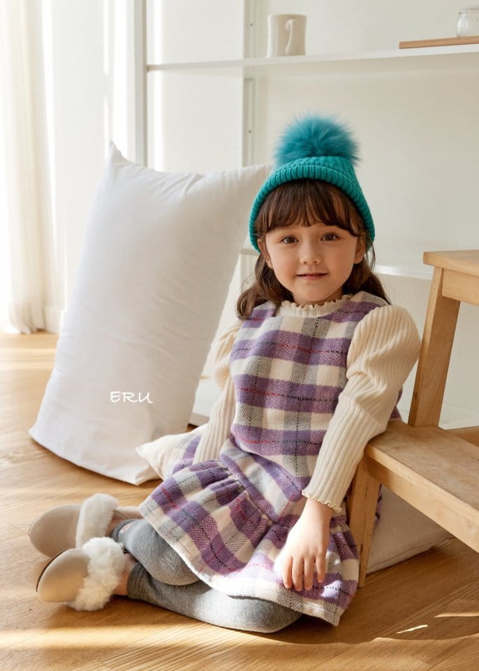 E.RU - Korean Children Fashion - #Kfashion4kids - Check Jumper Skirt - 10