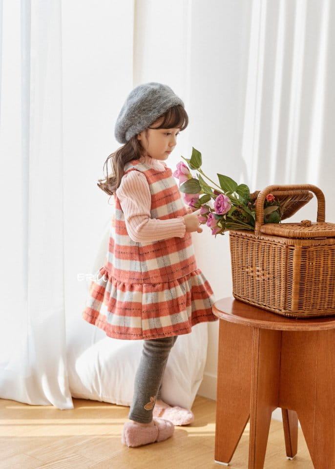 E.RU - Korean Children Fashion - #Kfashion4kids - Check Jumper Skirt - 5
