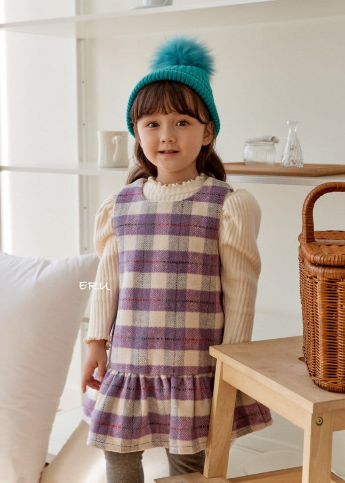 E.RU - Korean Children Fashion - #Kfashion4kids - Check Jumper Skirt - 7
