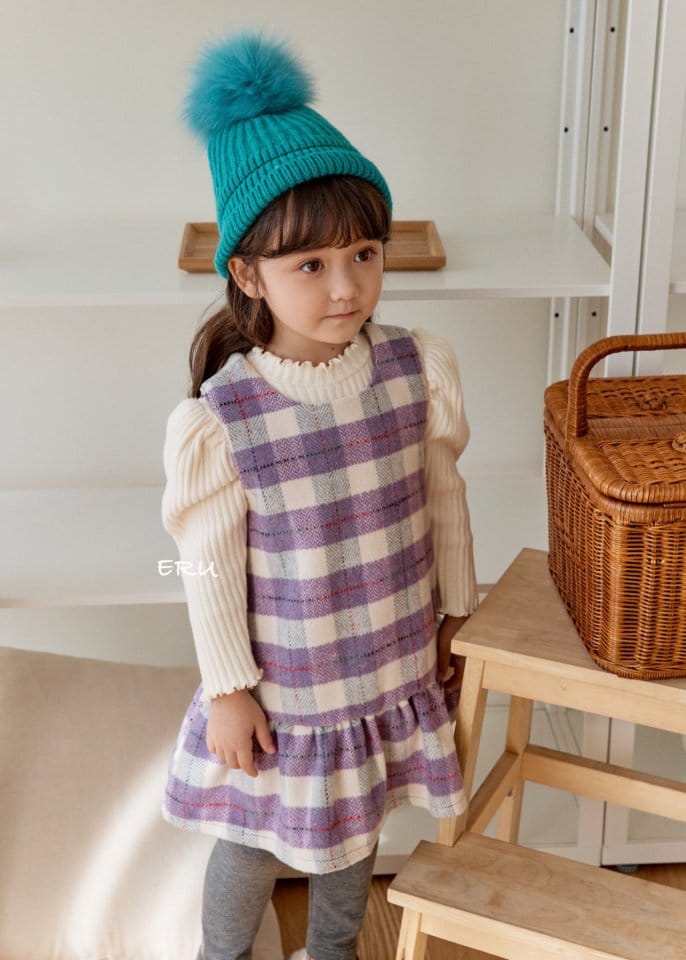 E.RU - Korean Children Fashion - #Kfashion4kids - Check Jumper Skirt - 8