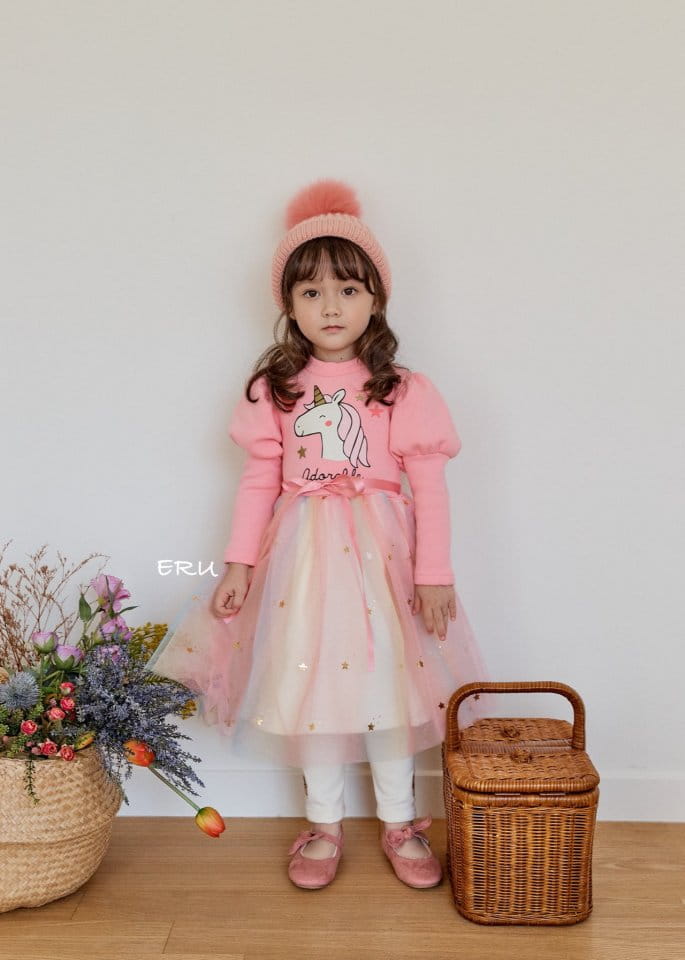 E.RU - Korean Children Fashion - #Kfashion4kids - Rainbow Unicorn One-piece - 2