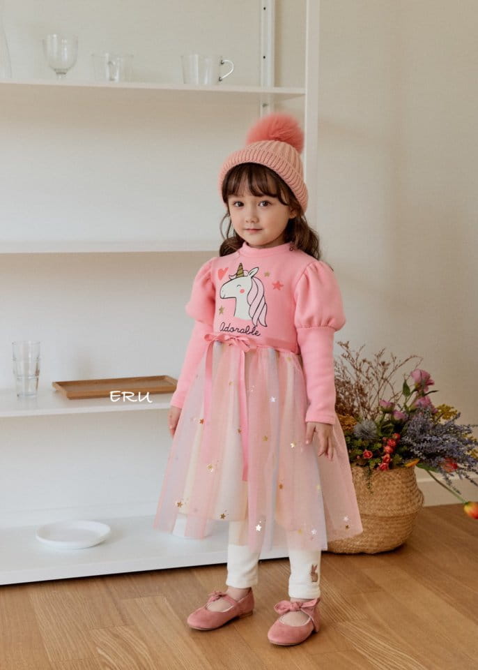 E.RU - Korean Children Fashion - #Kfashion4kids - Rainbow Unicorn One-piece - 4