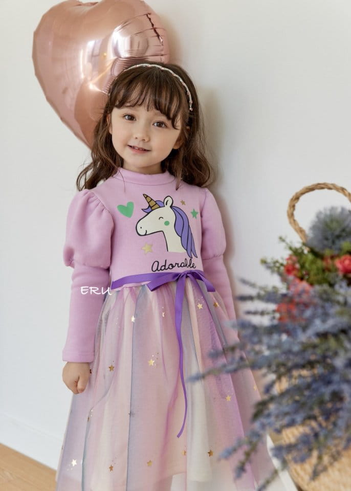 E.RU - Korean Children Fashion - #Kfashion4kids - Rainbow Unicorn One-piece - 8