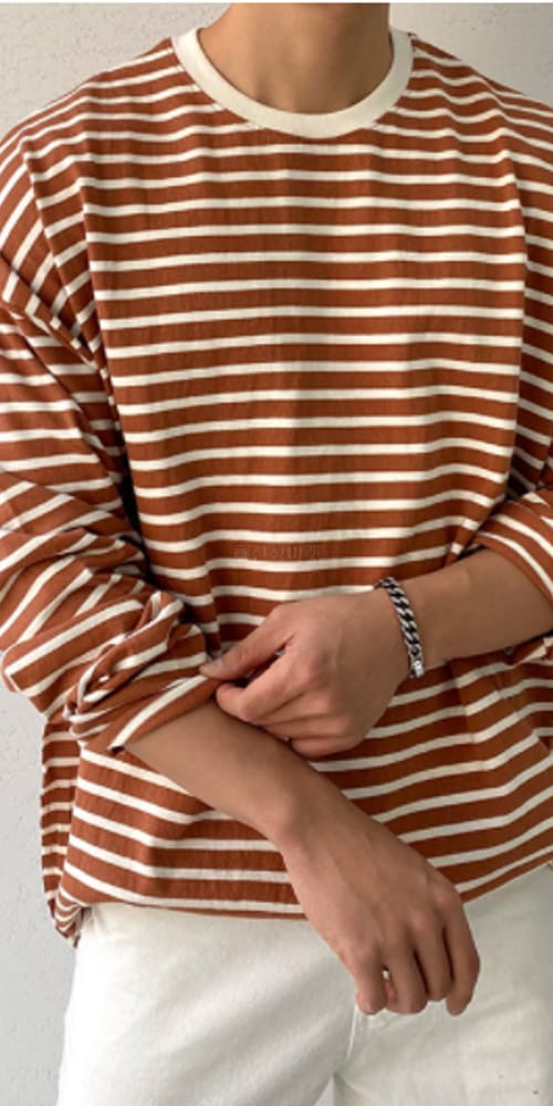 EARN - Korean Children Fashion - #Kfashion4kids - Deggi Stripes Over Tee - 3