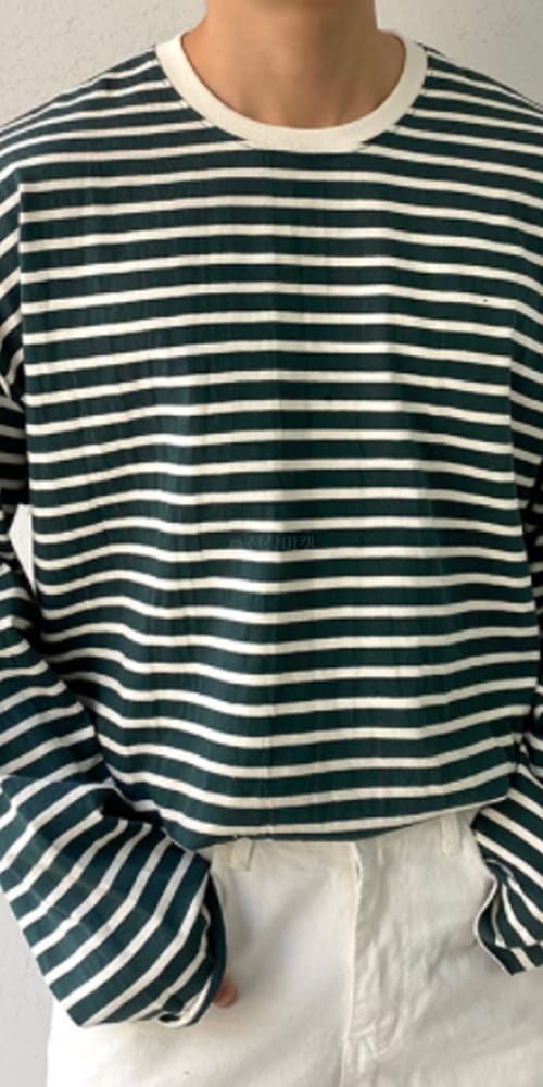 EARN - Korean Children Fashion - #Kfashion4kids - Deggi Stripes Over Tee - 4