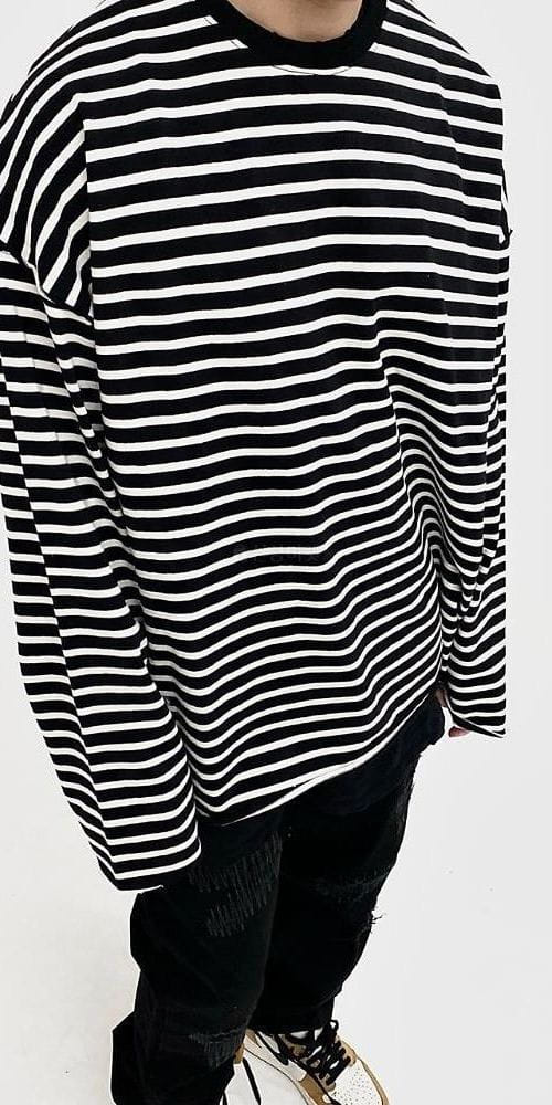 EARN - Korean Children Fashion - #Kfashion4kids - Deggi Stripes Over Tee - 5