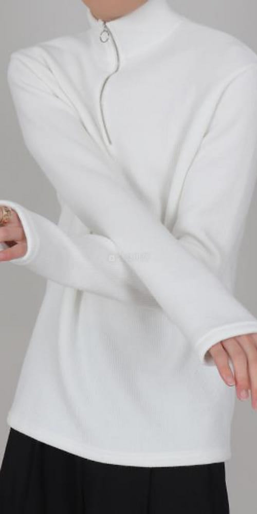 EARN - Korean Children Fashion - #Kfashion4kids - Warmer Half Zip-up Turtleneck