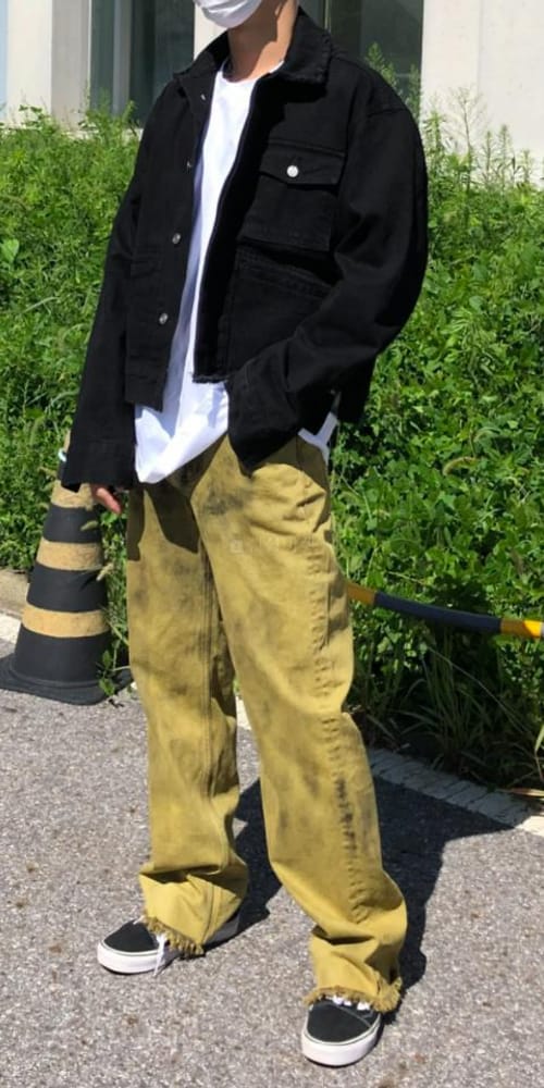 EARN - Korean Children Fashion - #Kfashion4kids - Unbalance Crop Denim Jacket - 2