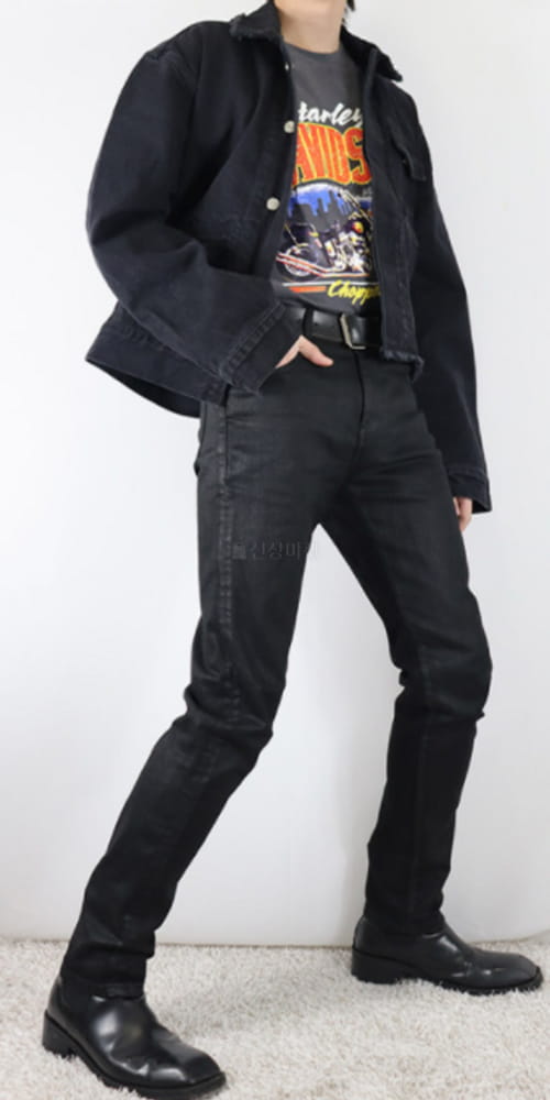 EARN - Korean Children Fashion - #Kfashion4kids - Unbalance Crop Denim Jacket - 9
