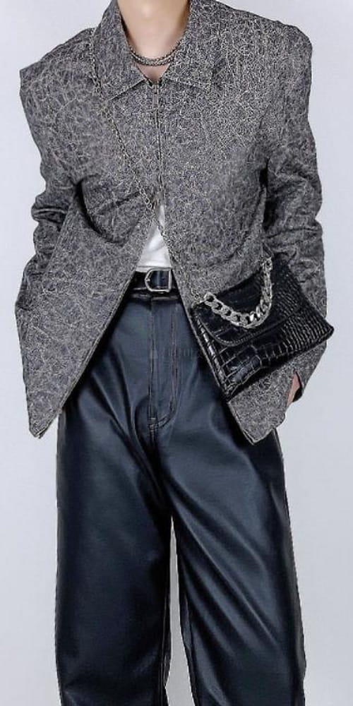 EARN - Korean Children Fashion - #Kfashion4kids - Crack Short Jacket