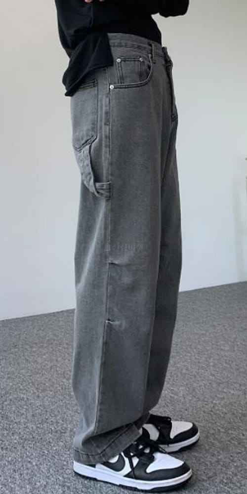 EARN - Korean Children Fashion - #Kfashion4kids - Gray Widew Jeans - 4