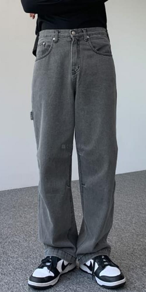 EARN - Korean Children Fashion - #Kfashion4kids - Gray Widew Jeans - 5