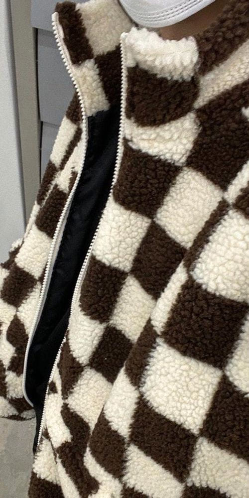 EARN - Korean Children Fashion - #Kfashion4kids - Checker Board Fleece Jumper - 2