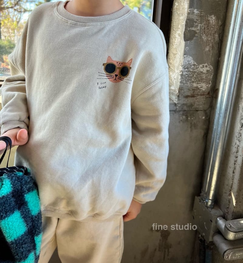 FINE STUDIO - Korean Children Fashion - #Kfashion4kids - Cats Sweatshirt - 7