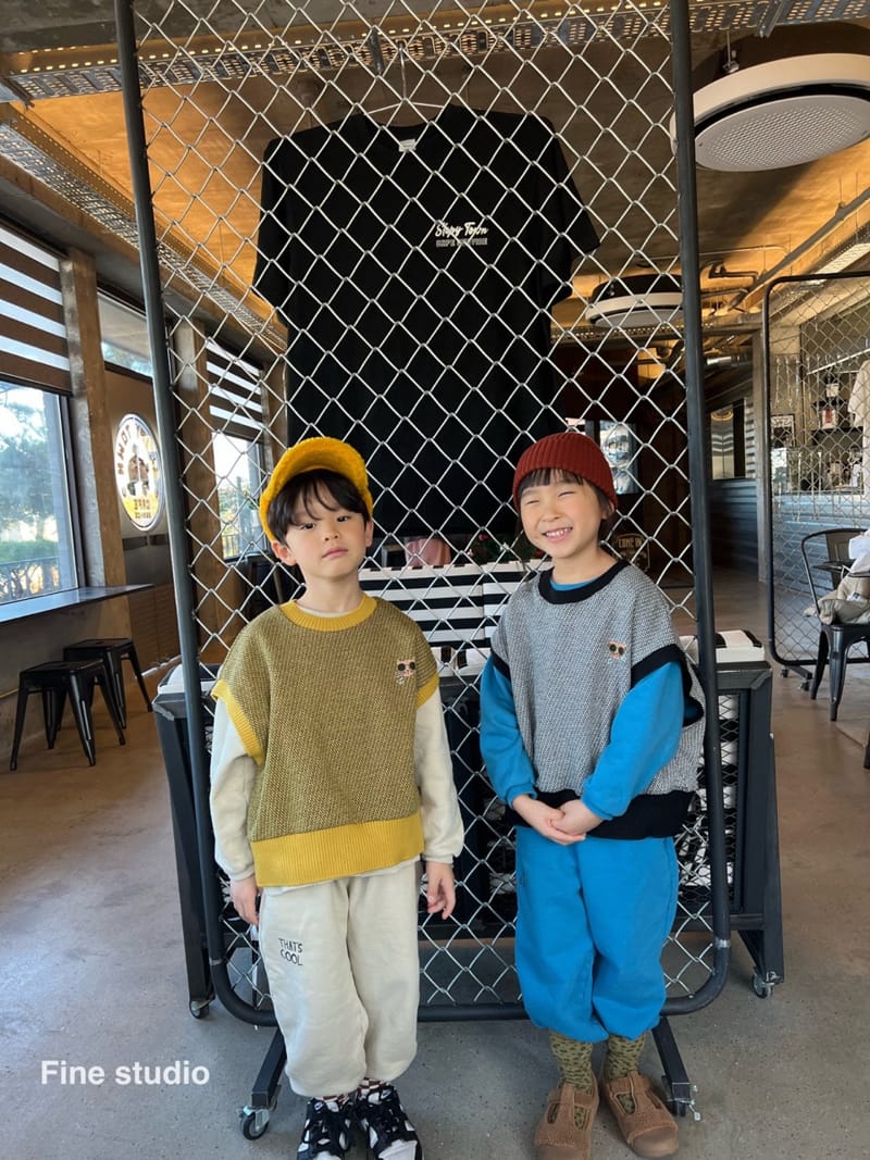 FINE STUDIO - Korean Children Fashion - #Kfashion4kids - Cats Vest - 10