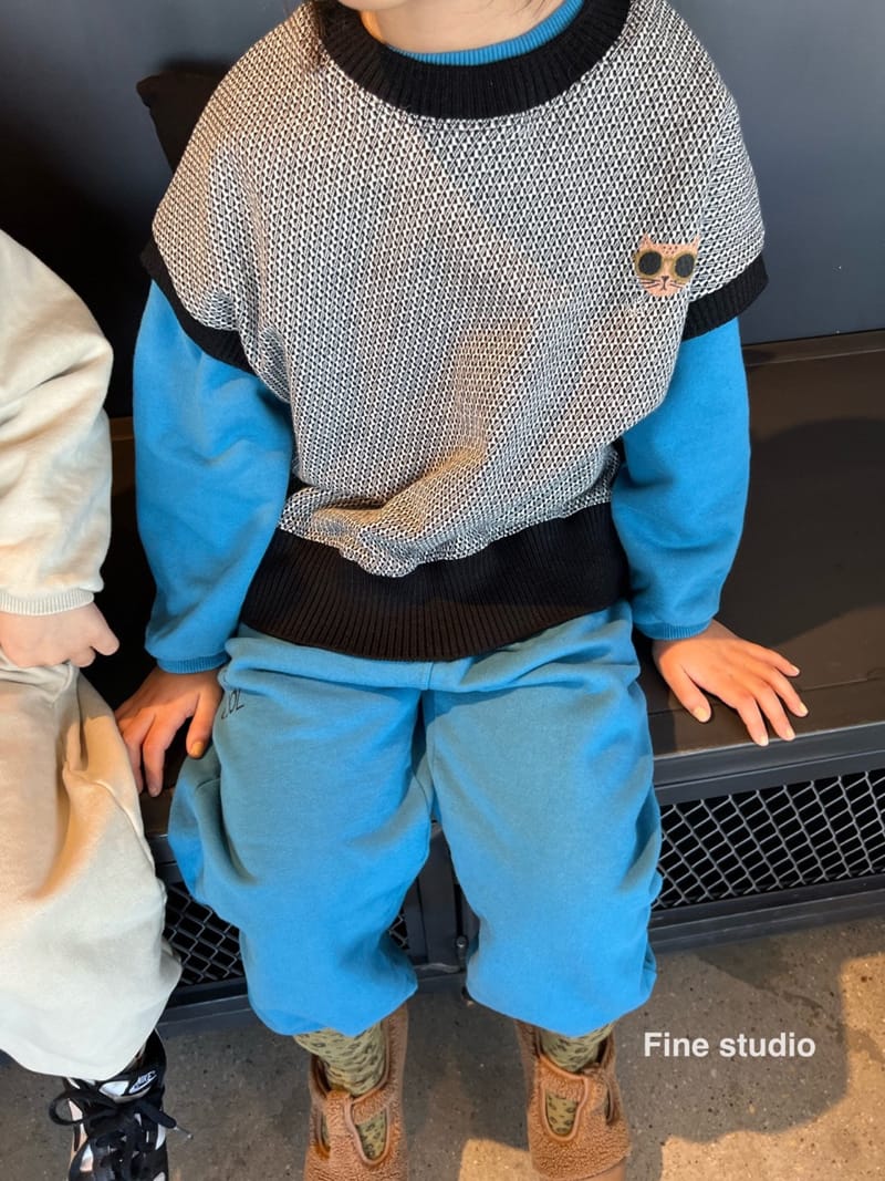 FINE STUDIO - Korean Children Fashion - #Kfashion4kids - Cats Vest - 5