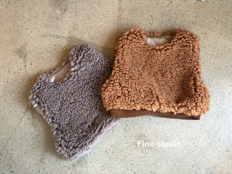 FINE STUDIO - Korean Children Fashion - #Kfashion4kids - Fleece Vest - 2