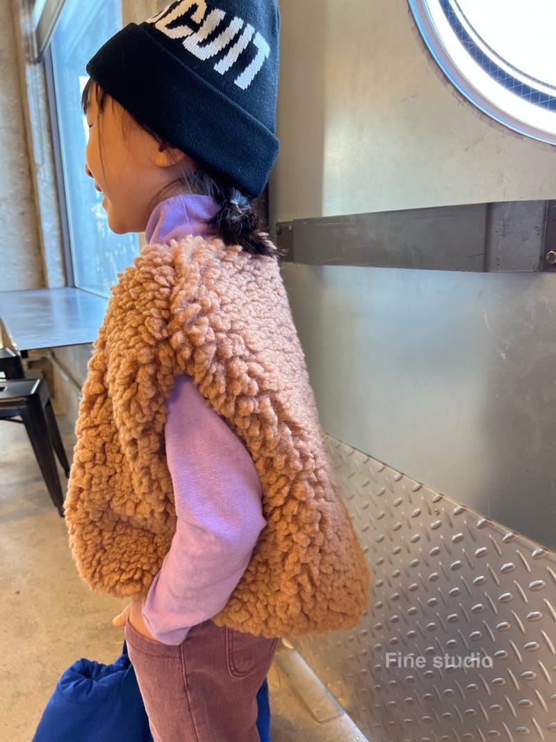 FINE STUDIO - Korean Children Fashion - #Kfashion4kids - Fleece Vest - 3