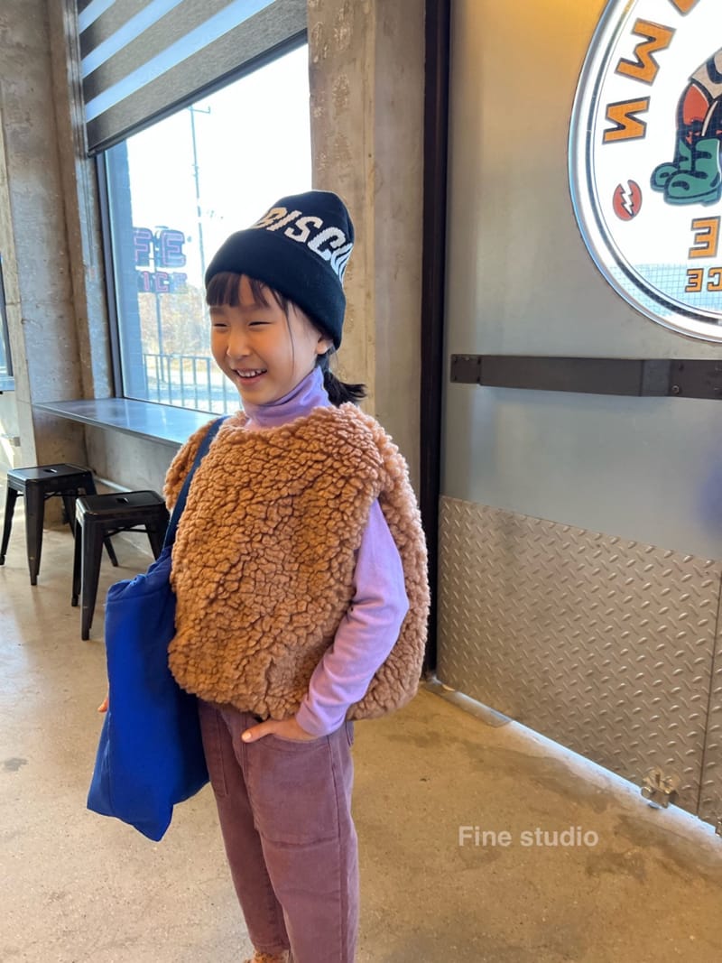 FINE STUDIO - Korean Children Fashion - #Kfashion4kids - Fleece Vest - 4