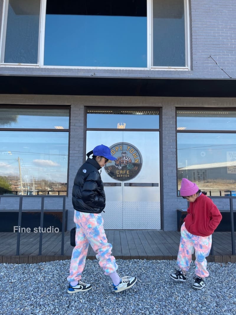FINE STUDIO - Korean Children Fashion - #Kfashion4kids - Mom Fleece Water Paint PAnts - 9