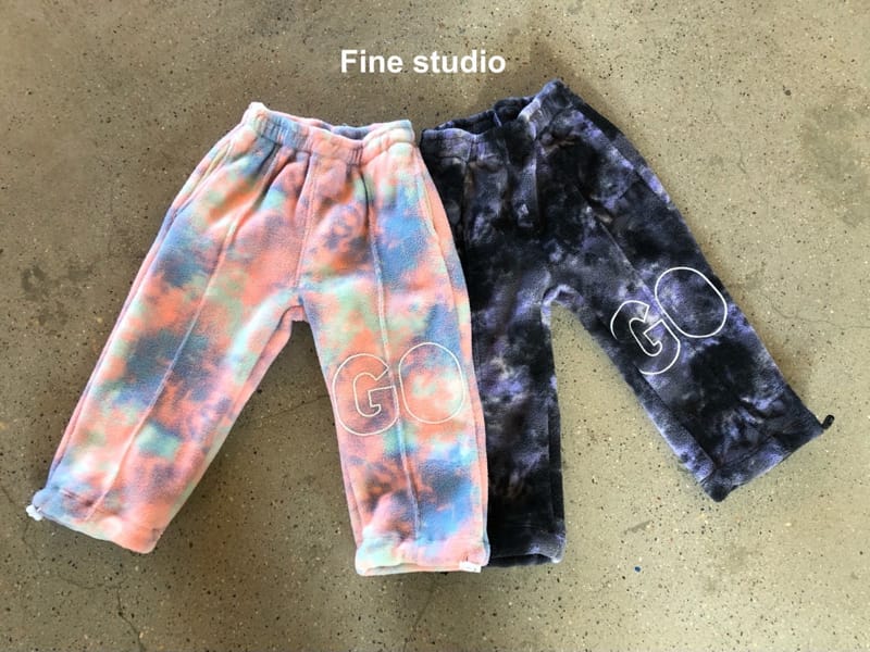 FINE STUDIO - Korean Children Fashion - #Kfashion4kids - Fleece Water Paint Pants