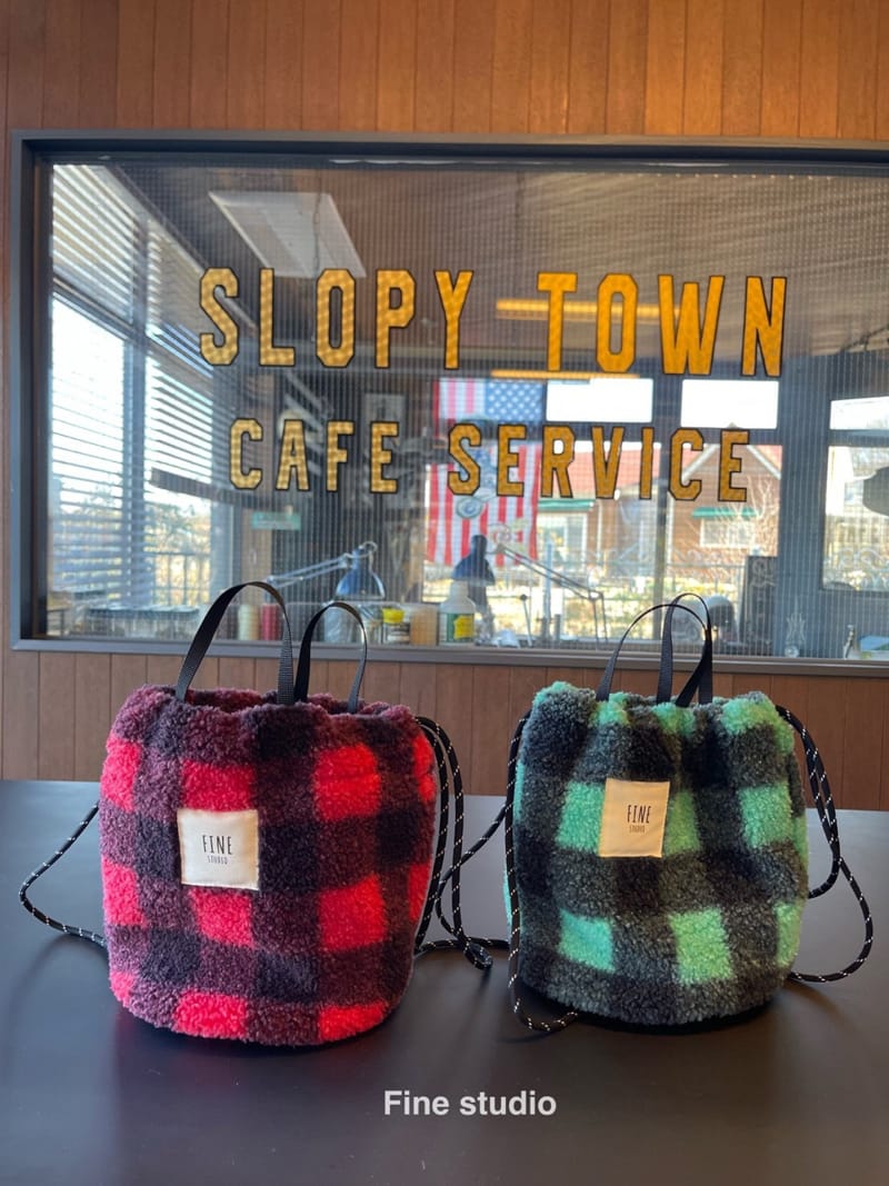 FINE STUDIO - Korean Children Fashion - #Kfashion4kids - Check Fluffy Bag - 11
