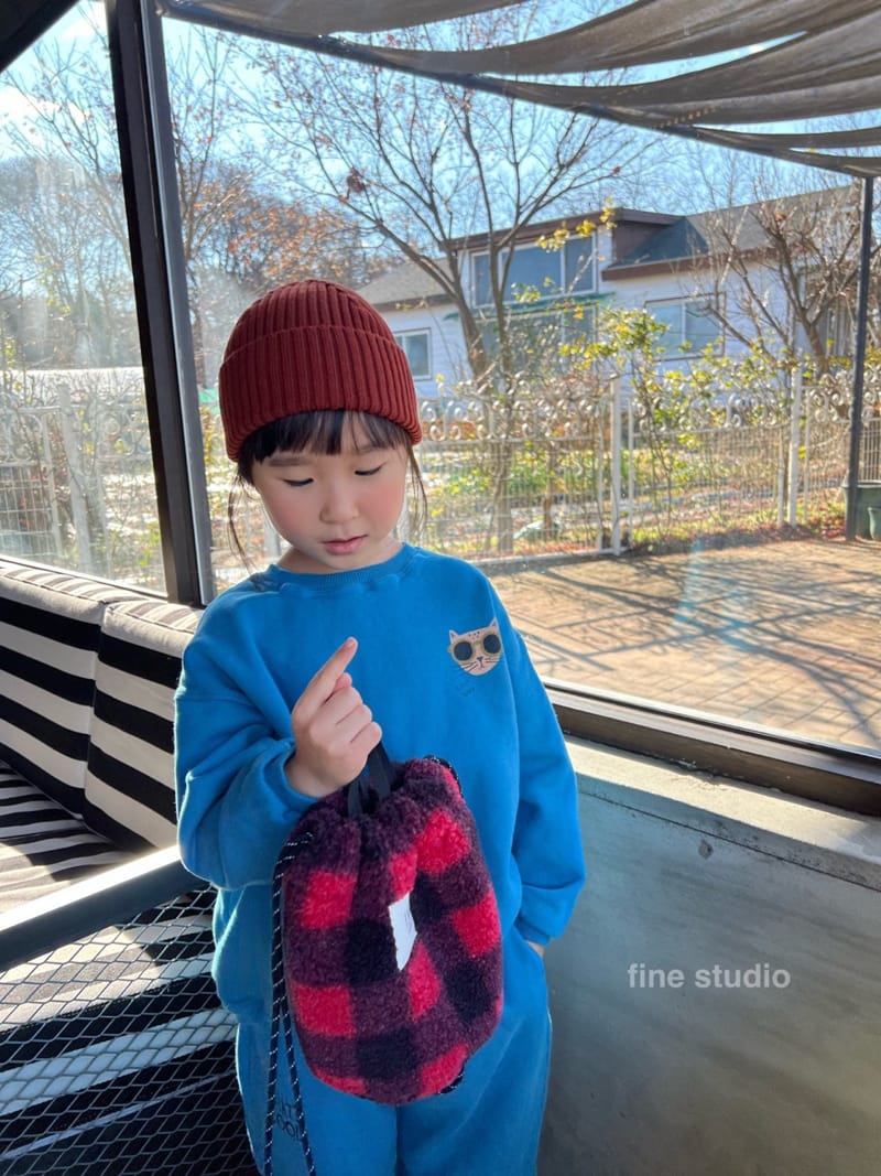 FINE STUDIO - Korean Children Fashion - #Kfashion4kids - Check Fluffy Bag - 2
