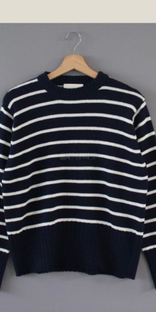 FLAMINGO - Korean Children Fashion - #Kfashion4kids - Button Stripes Knit - 3