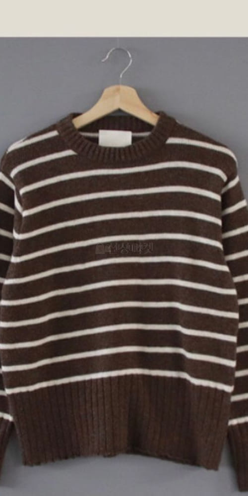 FLAMINGO - Korean Children Fashion - #Kfashion4kids - Button Stripes Knit - 4