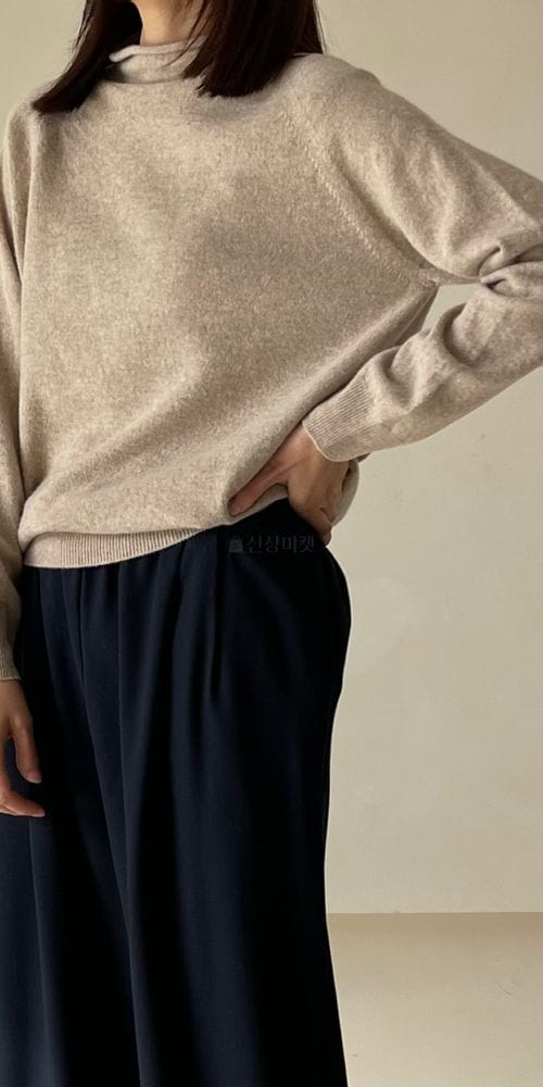 FLOATY - Korean Children Fashion - #Kfashion4kids - Whole Gament Grove Turtleneck - 6