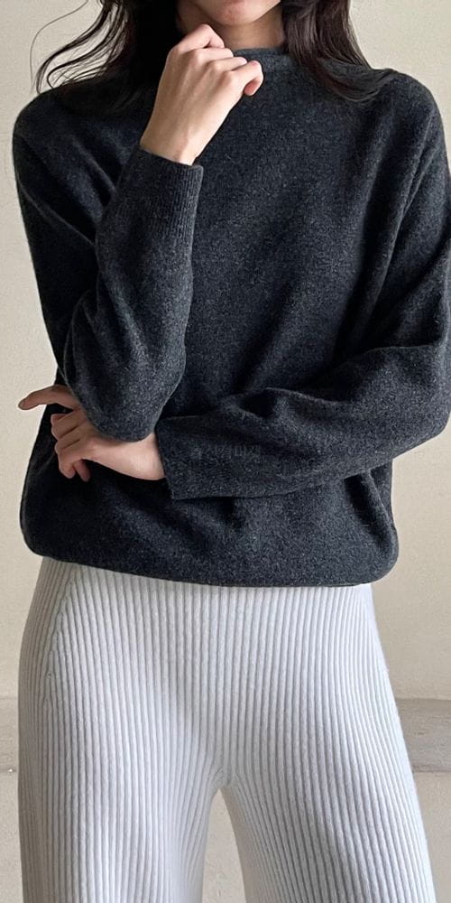 FLOATY - Korean Children Fashion - #Kfashion4kids - Whole Gament Grove Turtleneck - 8