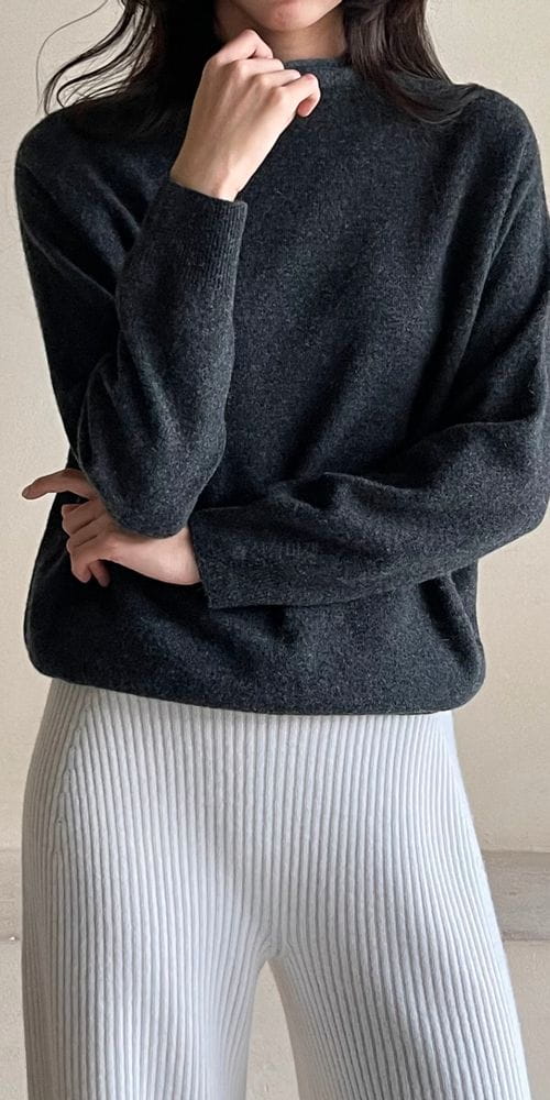 FLOATY - Korean Children Fashion - #Kfashion4kids - Whole Gament Grove Turtleneck - 9