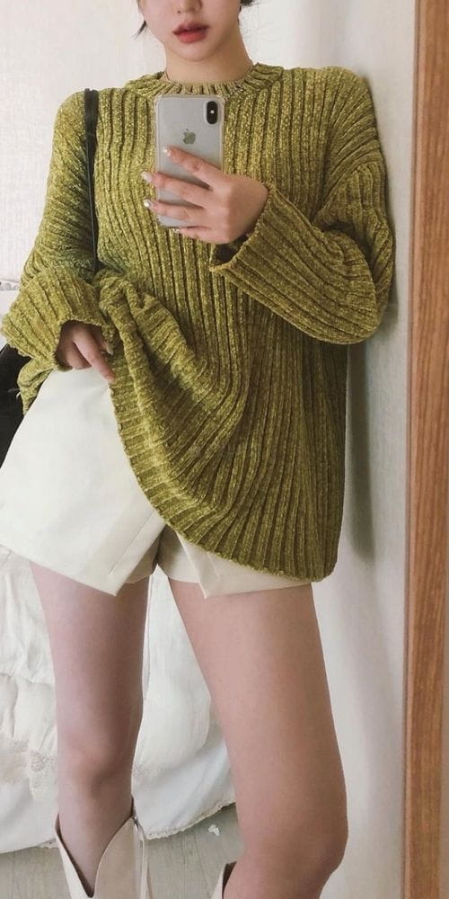 FOG - Korean Children Fashion - #Kfashion4kids - Texture Knit Tee - 4