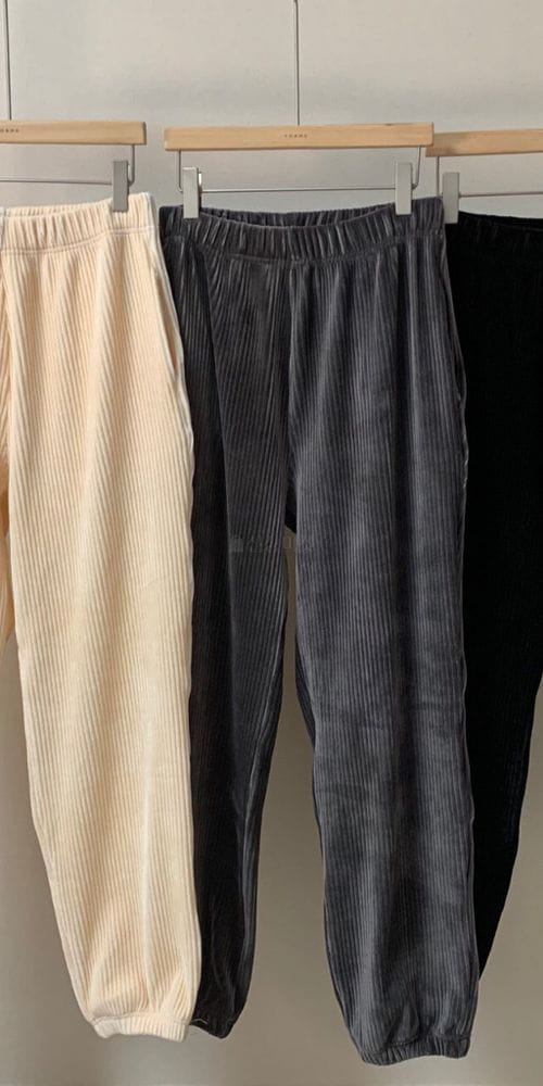 FORME - Korean Children Fashion - #Kfashion4kids - Veloure Jogger Pants - 3
