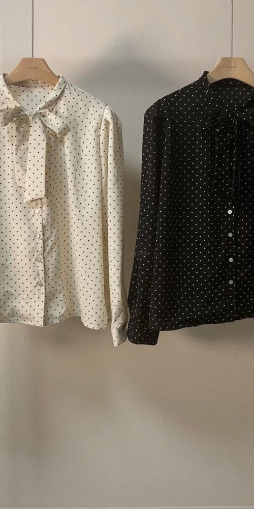 FORME - Korean Children Fashion - #Kfashion4kids - Ribbon Dot Blouse - 3