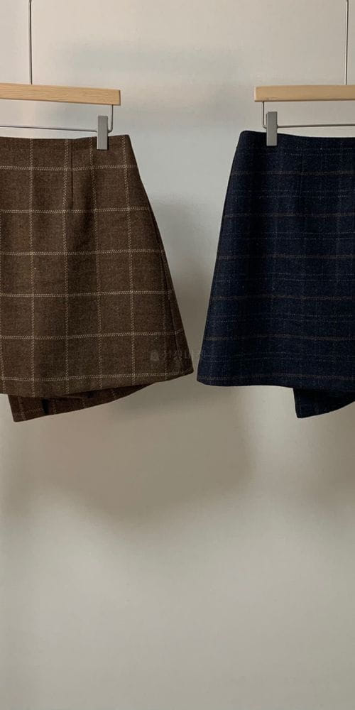 FORME - Korean Children Fashion - #Kfashion4kids - Check Wrap Skirt - 4