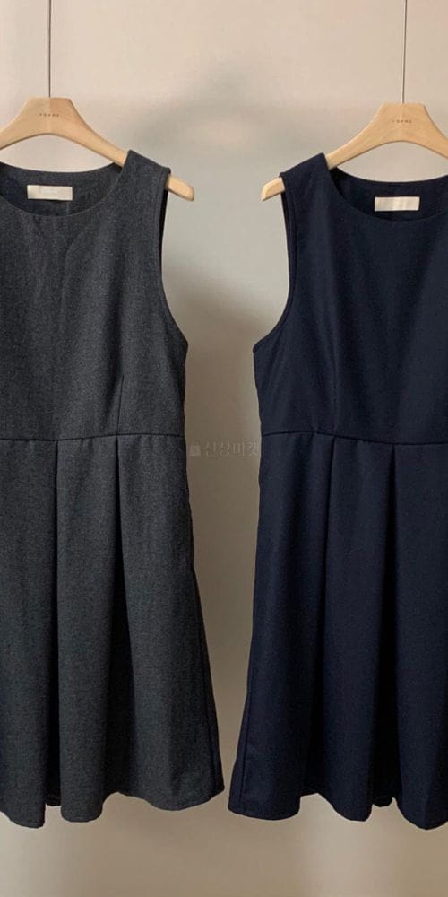 FORME - Korean Children Fashion - #Kfashion4kids - Wool Wrinkle One-piece - 3