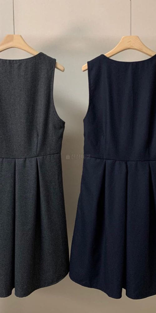 FORME - Korean Children Fashion - #Kfashion4kids - Wool Wrinkle One-piece - 4